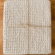 Anaya Home Stonewashed Cotton King Bed Blanket ~ Almond Beige