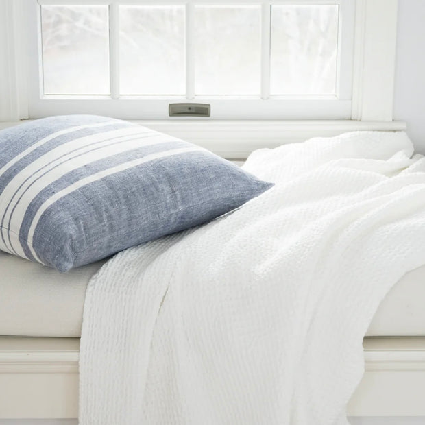 Anaya Home Turkish Cotton Waffle Throw Blanket 50x70  ~ White