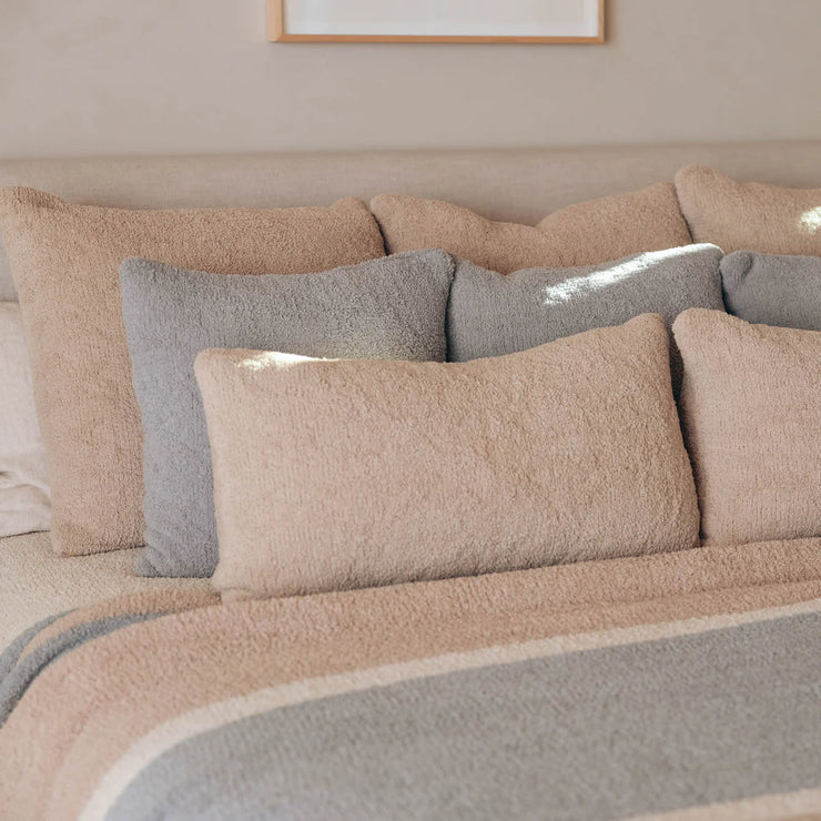 Kashwere Ultra Soft Stone 20x20 Plush Pillow with Plush Insert