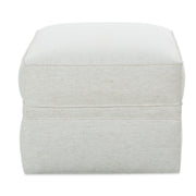 Rowe Furniture Kara Nomad Snow Performance Fabric Ottoman ~ Express Collection