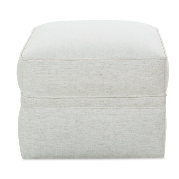 Rowe Furniture Kara Nomad Snow Performance Fabric Ottoman ~ Express Collection