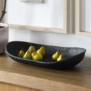 Uttermost Ember Weave Rich Black Finish Bowl ~ Indoor And Outdoor Use