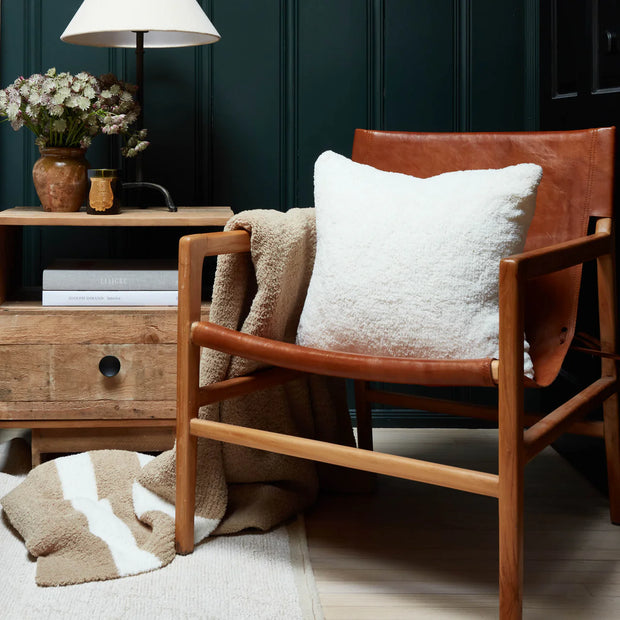 Kashwere Ultra Soft Crème 20x20 Cloud Pillow with Plush Insert