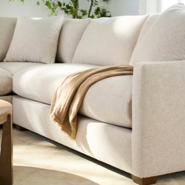Rowe Furniture Bradford Performance Fabric 111” Sectional ~ Express Collection