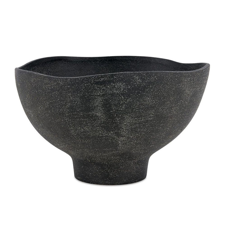 Uttermost Komorebi Matte Black Bowl ~ Indoor And Outdoor Use