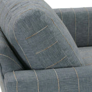 Rowe Furniture Allie Blue Stripe Swivel Chair ~ Express Collection
