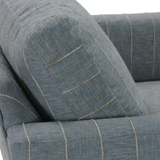 Rowe Furniture Allie Blue Stripe Swivel Chair ~ Express Collection
