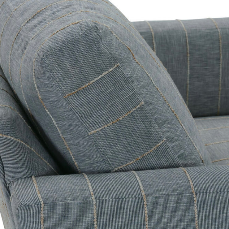 Rowe Furniture Allie Blue Stripe Swivel Chair ~ Express Collection