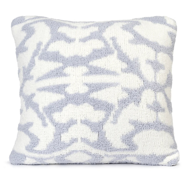 Kashwere Ultra Plush Damask Cloud Pillows with Plush Inserts Available In Creme, Stone and Ice Blue