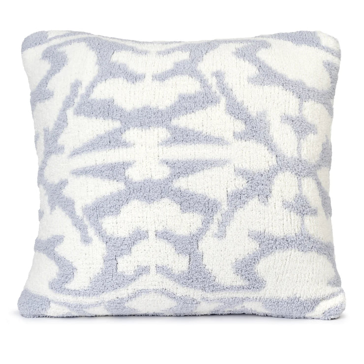Kashwere Ultra Plush Damask Cloud Pillows with Plush Inserts Available In Creme, Stone and Ice Blue