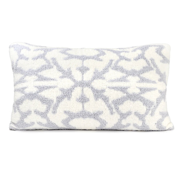 Kashwere Ultra Plush Damask Cloud Pillows with Plush Inserts Available In Creme, Stone and Ice Blue