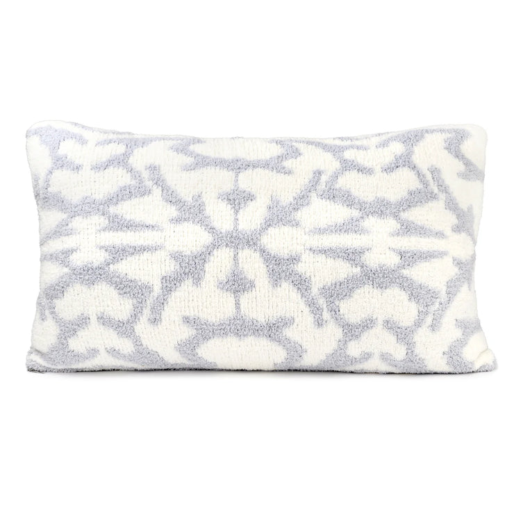 Kashwere Ultra Plush Damask Cloud Pillows with Plush Inserts Available In Creme, Stone and Ice Blue