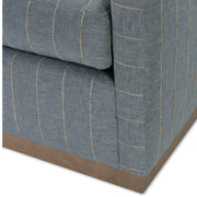 Rowe Furniture Allie Blue Stripe Swivel Chair ~ Express Collection