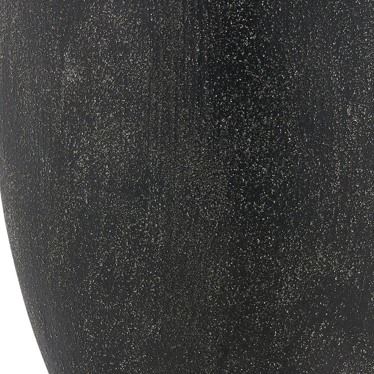 Uttermost Komorebi Matte Black Vases ~ Set Of 2 ~ Indoor And Outdoor Use