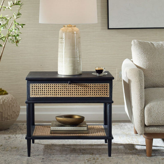 Uttermost Coast Side Table Sleek Black