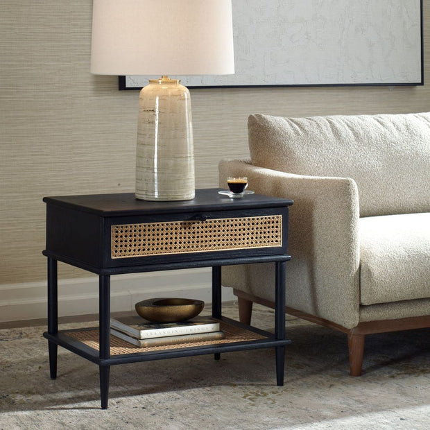 Uttermost Coast Side Table Sleek Black