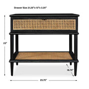 Uttermost Coast Side Table Sleek Black