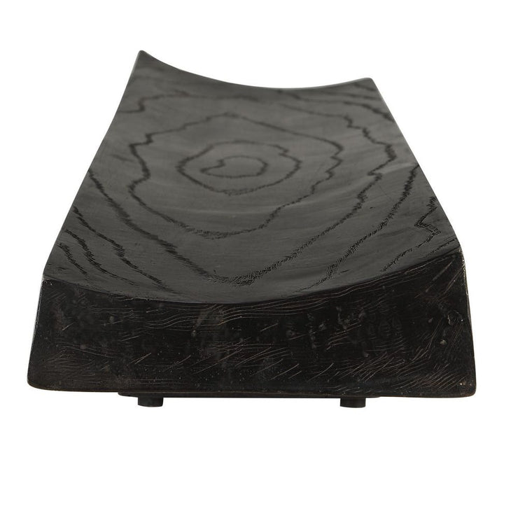 Uttermost Ciaran Deep Black Rustic Tray ~ Indoor And Outdoor Use