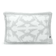 Kashwere Ultra Soft Soapstone and Crème Damask Relax Cloud Pillow 13x19 with Plush Insert