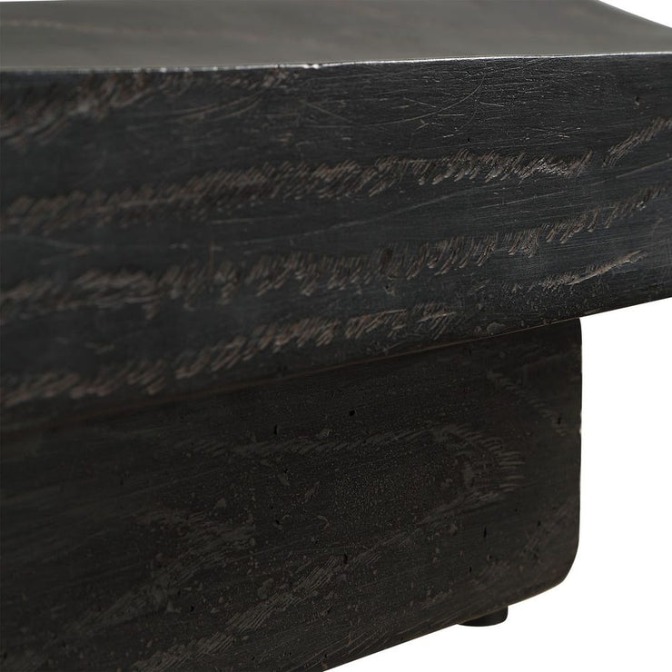 Uttermost Ciaran Deep Black Rustic Tray ~ Indoor And Outdoor Use