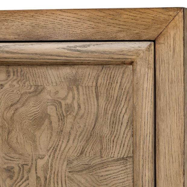 Uttermost Paltrow Rich Burl and Oak Wood 2 Door Cabinet