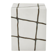 Uttermost Rocklyn Smooth White Garden Stool