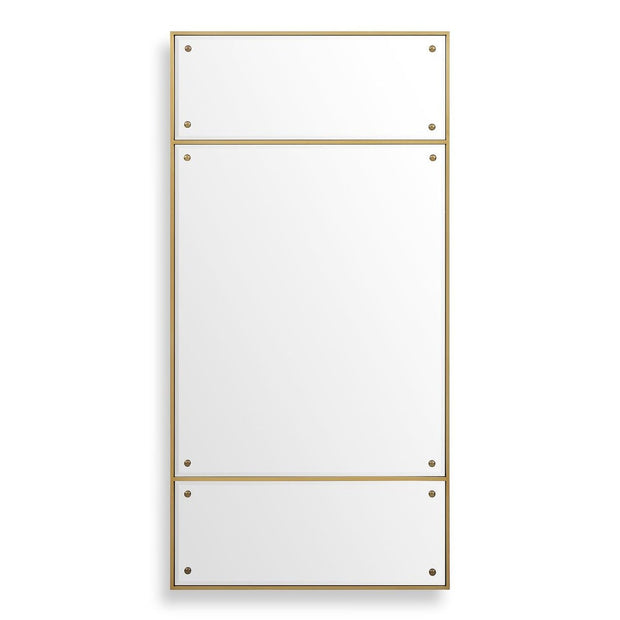 Uttermost Wrenton Polished Brass Rectangle Mirror