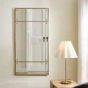Uttermost Wrenton Polished Brass Rectangle Mirror