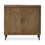 Uttermost Pinstripe Warm Walnut 2- Door Cabinet