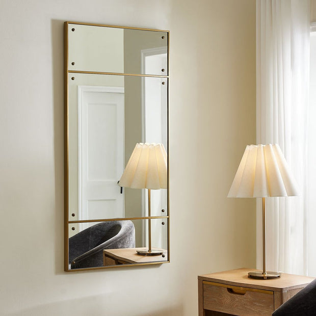 Uttermost Wrenton Polished Brass Rectangle Mirror