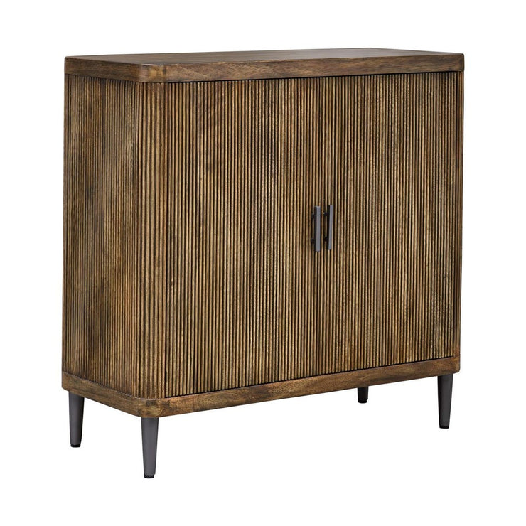 Uttermost Pinstripe Warm Walnut 2- Door Cabinet