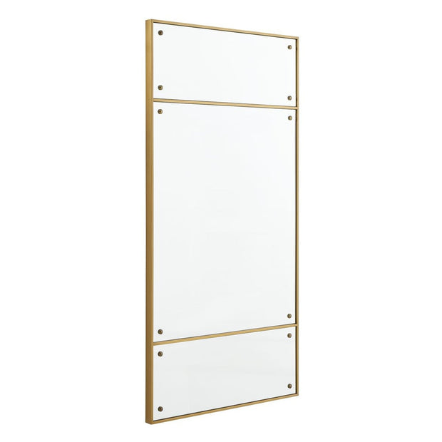Uttermost Wrenton Polished Brass Rectangle Mirror