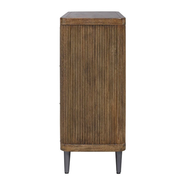Uttermost Pinstripe Warm Walnut 2- Door Cabinet
