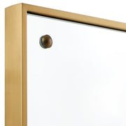 Uttermost Wrenton Polished Brass Rectangle Mirror