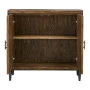 Uttermost Pinstripe Warm Walnut 2- Door Cabinet