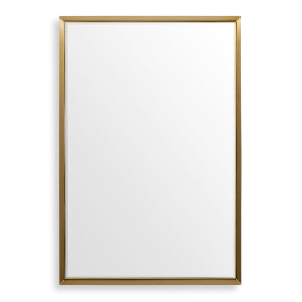 Uttermost Heisler Brushed Brass Rectangle Mirror