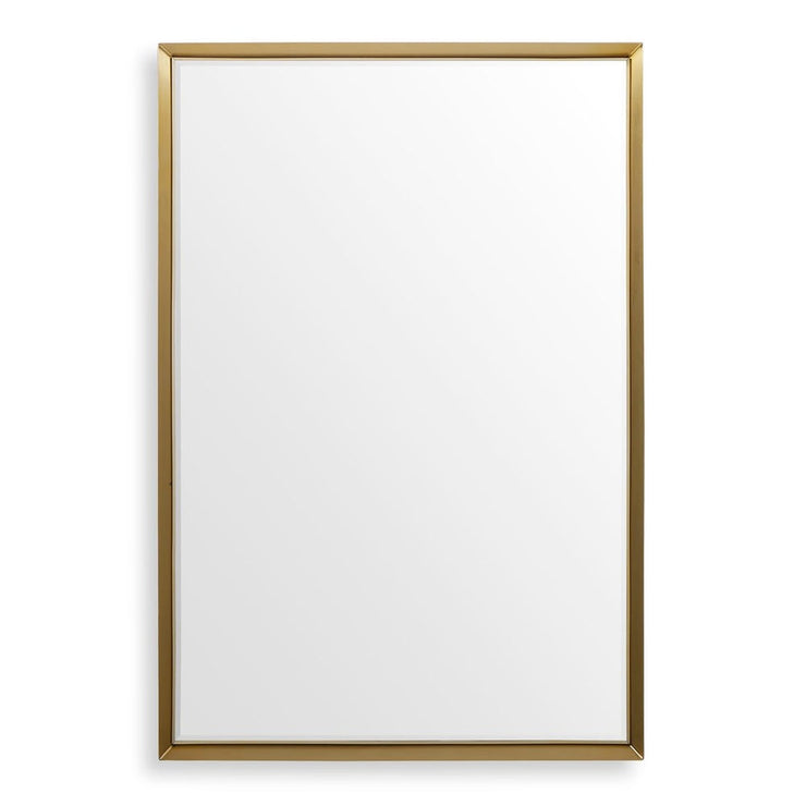 Uttermost Heisler Brushed Brass Rectangle Mirror