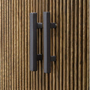 Uttermost Pinstripe Warm Walnut 2- Door Cabinet