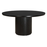 Uttermost Hersch Rich Black Oak Dining Table