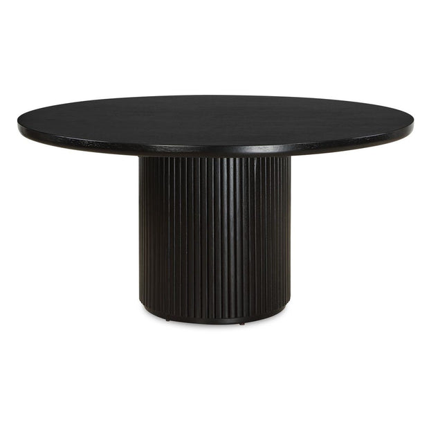 Uttermost Hersch Rich Black Oak Dining Table