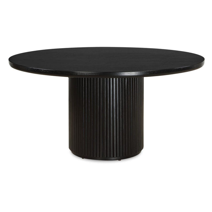 Uttermost Hersch Rich Black Oak Dining Table
