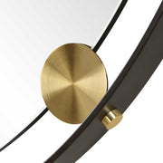 Uttermost Radius Dark Bronze Iron Round Mirror