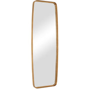 Casa Bella Living Tall Gold Leaf Mirror With Rounded Corners