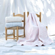 Kashwere Baby Ultra Plush Crème, Linen and Wheat Striped Heathered Baby Blanket