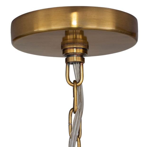 Uttermost Lemont Antique Brass 1 Light Pendant