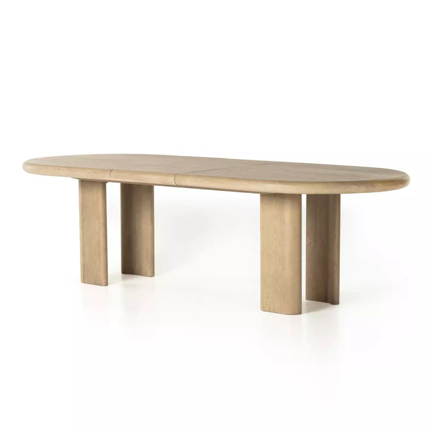 Four Hands Jaylen Extension Dining Table ~ Light Oak Wood Finish