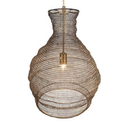 Uttermost Woven Antique Brass Murmur 1 light pendant