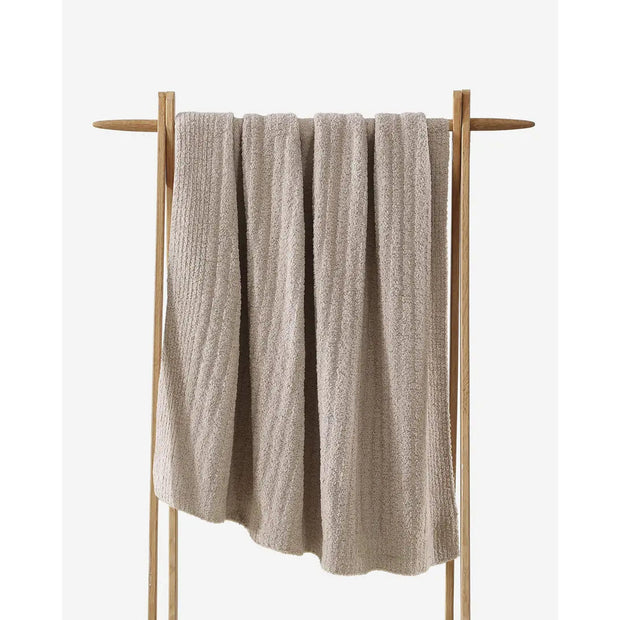 Sunday Citizen Taupe Ribbed Lightweight Throw