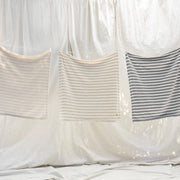 Kashwere Baby Ultra Plush Linen with Soapstone Mini Stripe Baby Blanket & Cap