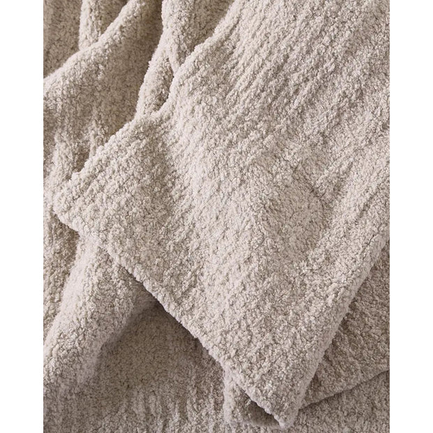 Sunday Citizen Taupe Ribbed Lightweight Throw